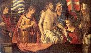 Palmezzano, Marco The Dead Christ in the Tomb with the Virgin Mary Saints USA oil painting artist